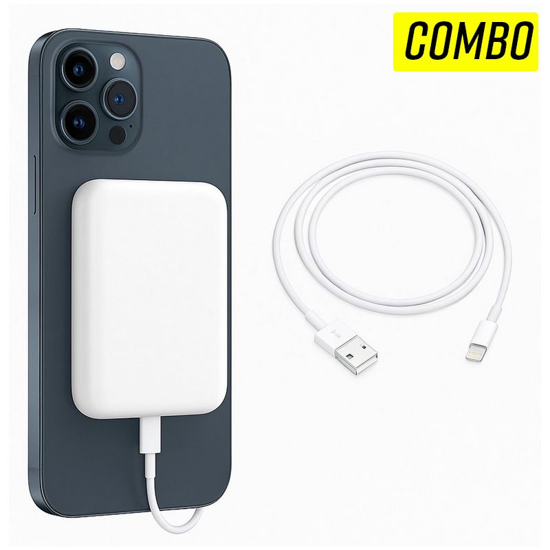 Combo Power Batería MagSafe 20000mAh + Cable USB a Lightning